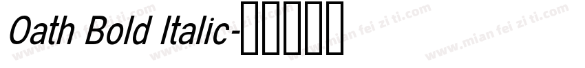 Oath Bold Italic字体转换
